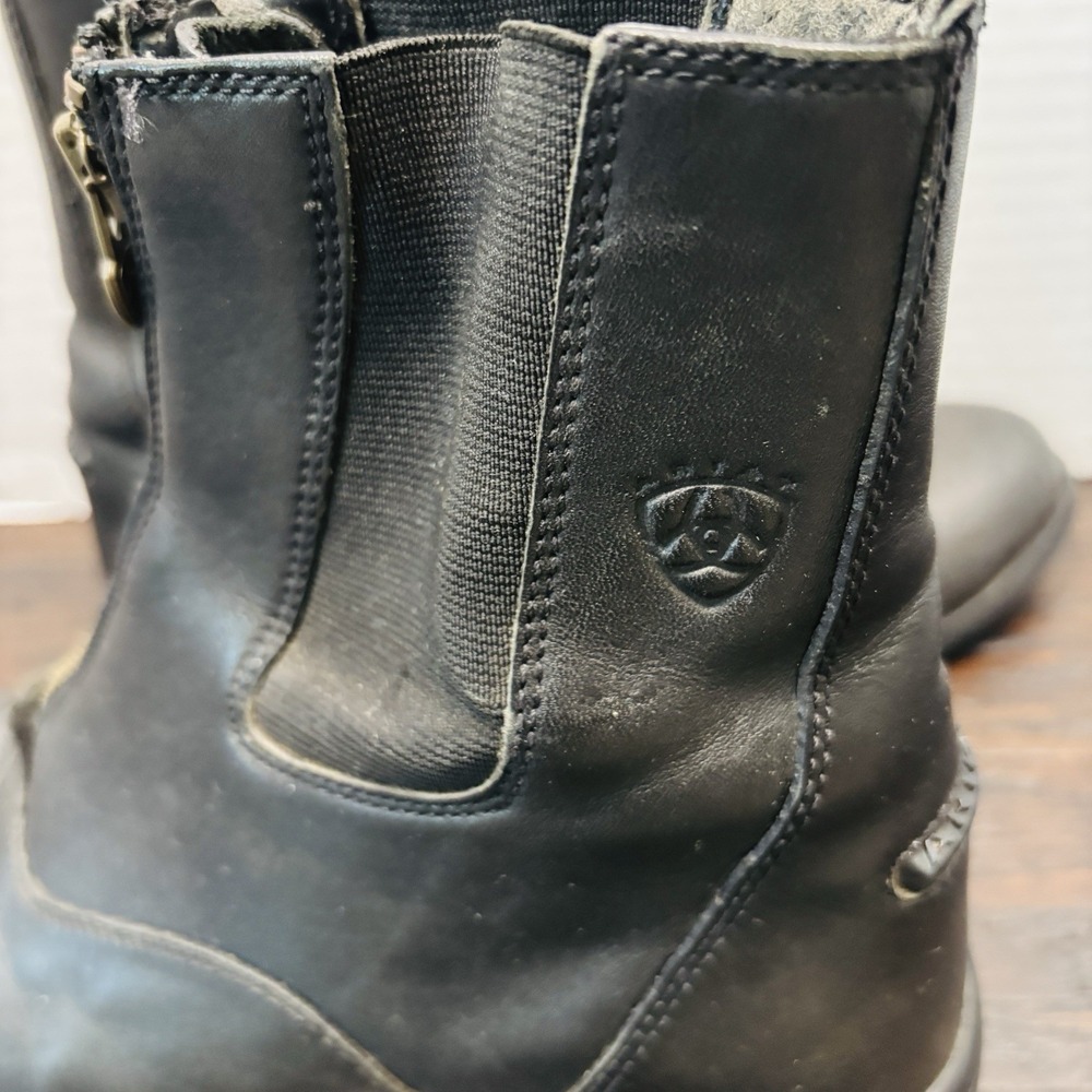 Ariat Heritage IV Zip Paddock Boot Women US 7.5B Equestrian Riding Leather Flaws - Picture 4 of 11